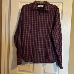Original Penguin men’s red long sleeve button down shirt size large